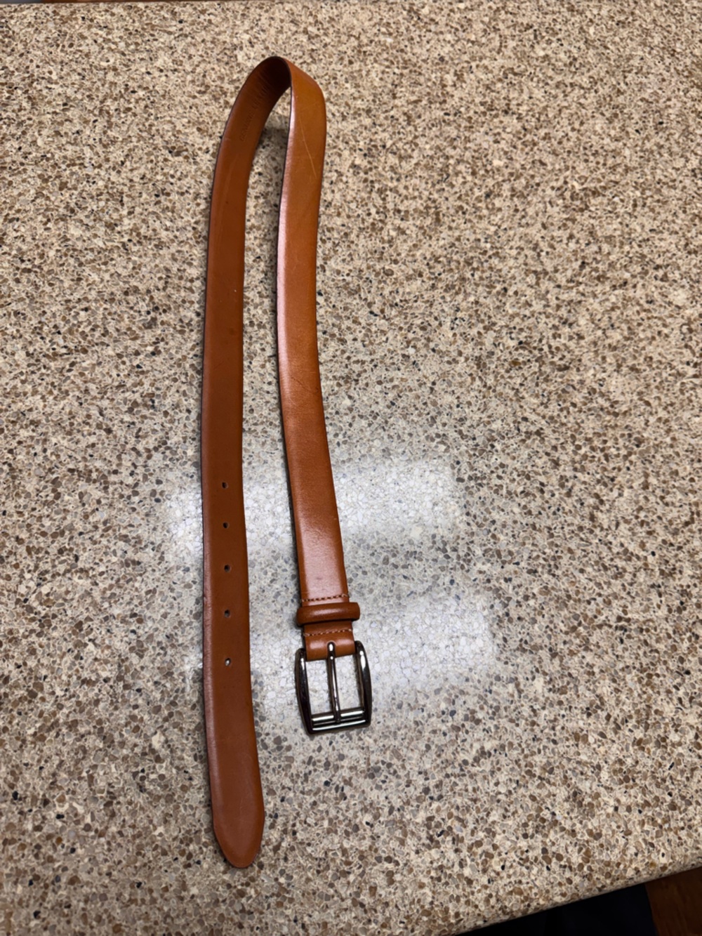 Ralph Lauren Classic Men's Leather Belt in Tan